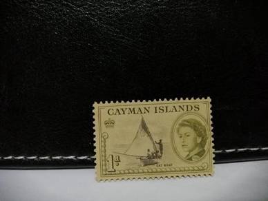 1962 Cayman Islands Stamp Queen Boat