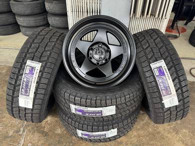 Sport rim baru 18 REW WHEEL siap tayar triton dmax