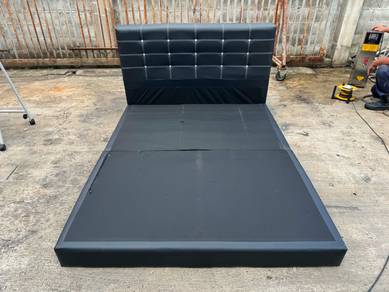 Katil Queen Bed Frame Divan Leather