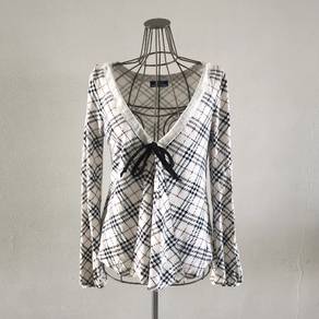 Authentic Burberry Blue Label Nova Checked Tie Top