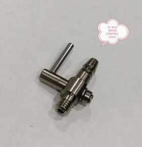 1-way Brass Air Flow Valve Control Joint Aquarium