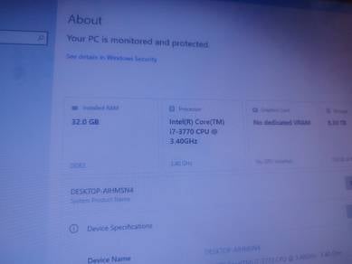 pc i7 3770 31gb ram, 8ch mixer , soundcard