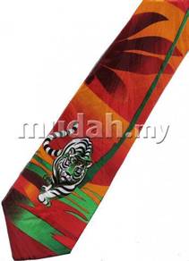 White Tiger Cat Animal Wildlife Novelty Neck Tie