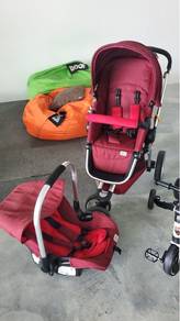 SCR6 Stroller with Baby Carrier Seat and Tricycle