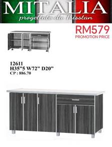 Kitchen Cabinet 1.8m | Kabinet Dapur 6'kaki Murah