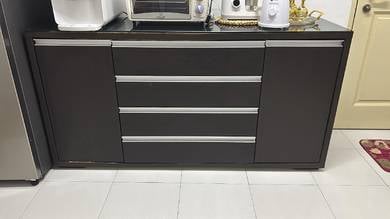 Kabinet Dapur / Sideboard + Glass Top