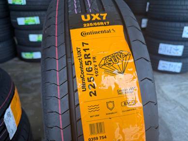 Tayar baru 225 65 17 Continental ux7 suv 2026 new