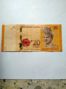 Malaysia RM 20 ZA series rare