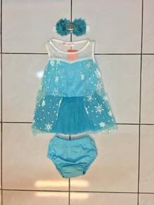 Frozen Baby Tutu Dress with Panty & Headband