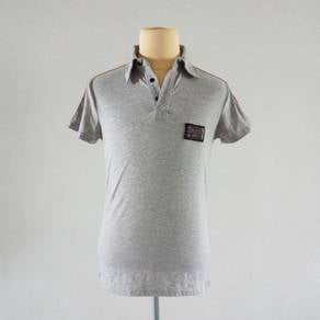 VINTAGE DOLCE & GABBANA Slim Fit Grey Cotton Polo