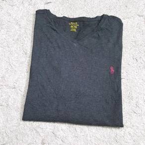 Polo Ralph Lauren Datk Grey V-Neck Tee Size XXL