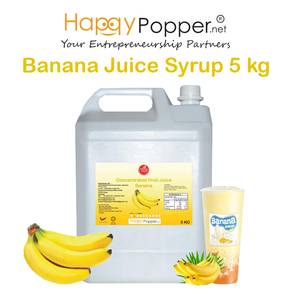 Sirap Concentrated Fruit Juice Syrup Banana 5kg