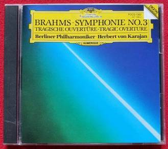 Karajan /BPO BRAHMS SYMPHONIE NR. 3, TRAGISCHE CD