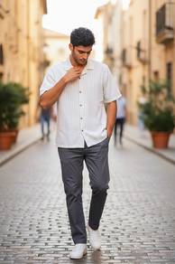 Kana Maru Striped Shirt 🌊 | Clean Summer Fit