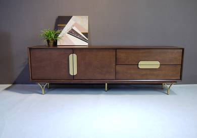 6ft solid wood TV cabinet display clearance