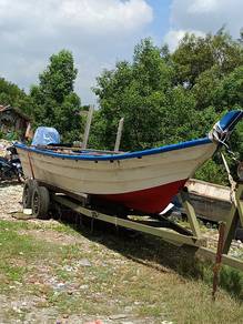 Boat sampan mercury 60hp