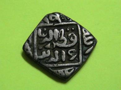 Delhi sultan, mubarakshah, 6 gani, square, billon