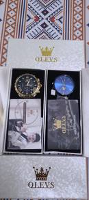 OLEVS Mens Watch Set 2pcs New In Box