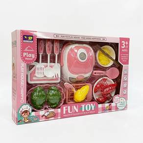 Kids Kitchen Pretend Play Set Rice Cooker & Cookin