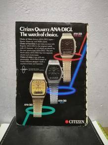 Vintage Advertisement Citizen Watch Ana-Digi