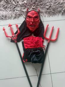 Devil Halloween Costume Set (Cape, Mask & Tridents