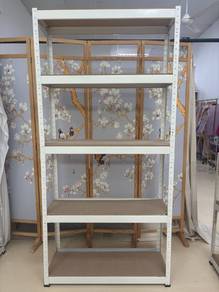 White 5-Tier Metal Shelving Unit