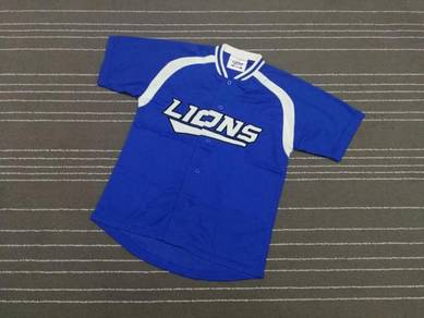 LIONS BIRU PUTIH baseball jerseys size M