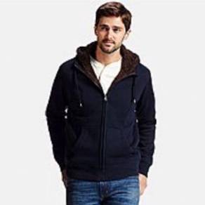 UNIQLO Men Pile Lined Sweat Long Sleeve Hoodies