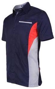 Baju Korporat Kemeja F1 Enzo Code FP 03 Navy/ Grey