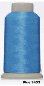 Blue 9453 Embroidery Machine Thread Benang Sulam