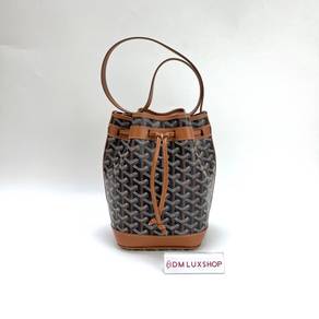 Preloved Goyard Petit Flot Brown Bucket Bag