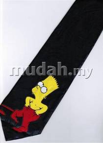 The Simpsons Wear Pant Black Cartoon Neck Tie