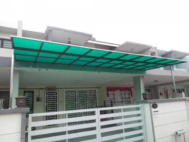 Polycarbonate awning