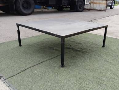 YD14F Meja Kopi 3 x 3 Feet Coffee Table Metal Leg