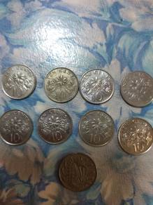 Singapore old coins