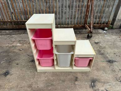 (IKEA) Rack Cabinet Storage Combination Boxes Tray