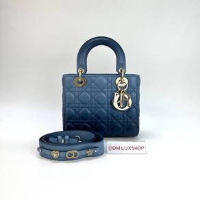 Preloved Dior Lady Dior Blue Gradient Small GHW