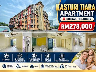 Apartment For Sale in Pangsapuri Kasturi Tiara