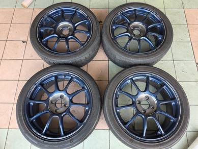 Rays ZE40 time attack 17 pcd100 Japan r56 r53 jazz