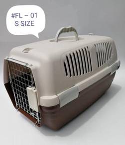 Pet Cat Dog Flight Cage Carrier Kucing 48x29x29cm