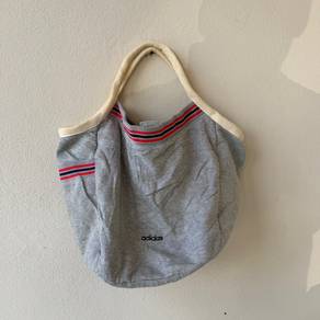 adidas Sweatshirt Fabric Tote Bag Mini Bag Gray