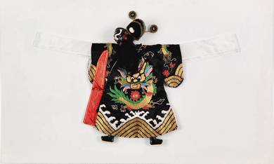 BaoZhengTien Opera Embroidery–Textile Art Mounted