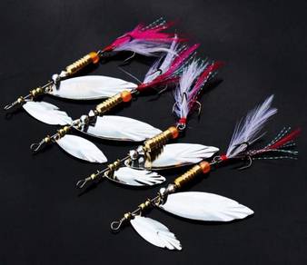 JPM Double Propeller Submersible Feather Lure 6.5c