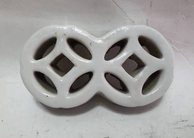 Flower holder ceramics object incense holder retro