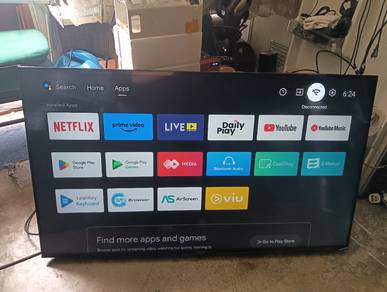 55-inci 4K Android tv elok lagi 💯✅