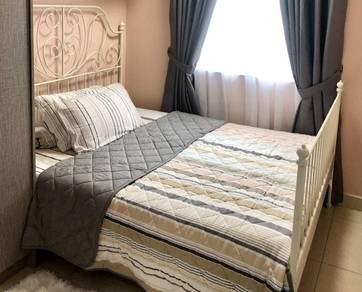 Queen-size bed and Mattress
