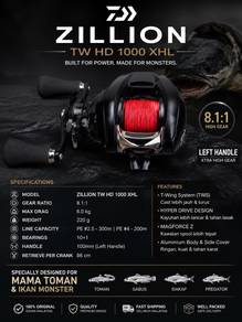 reel daiwa zillion tw hd 1000xhl