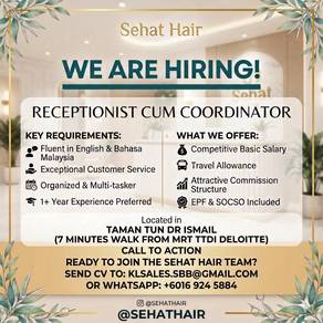 Receptionist Cum Co Ordinator