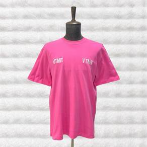 VTMT Pink Tee with Embroided Logo on Chest
