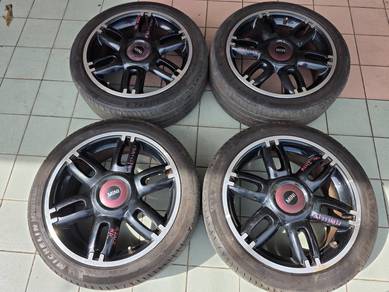 17 inch sport rim mini r56 r53 myvi ativa cd 100